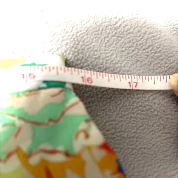 Vintage Madam X Lime Green Blazer & Floral Pleated Skirt Set M - Picture 8 of 9